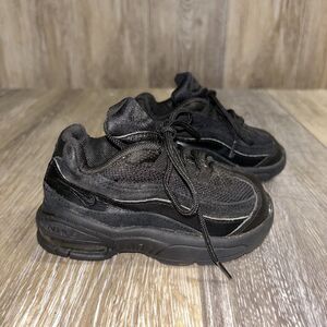 Nike Air Max 95 TD Triple Black 311525-055 Toddler Youth Size 6C Sneaker Shoes
